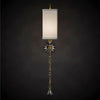 Luna Bella Flaubert Sconce with Bronze Brass and Leaded Crystal Glass Artistic Artisan Designer Wall Sconces