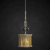 Luna Bella Giverny Pendant Lamp with Gold or Silver Mesh Artistic Artisan Designer