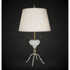 Luna Bella Mademoiselle Table Lamp Metal and Brass Base and Linen Shade Artistic Artisan Designer Table Lamps