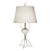 Luna Bella Mademoiselle Table Lamp Metal and Brass Base and Linen Shade Artistic Artisan Designer Table Lamps