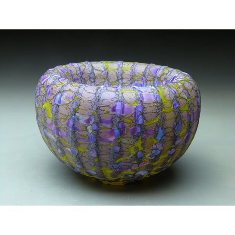 Medium Treasure Bowl in Purple Handblown Glass Bowl by Thomas Spake Studios Artisan Handblown Art Glass Bowls