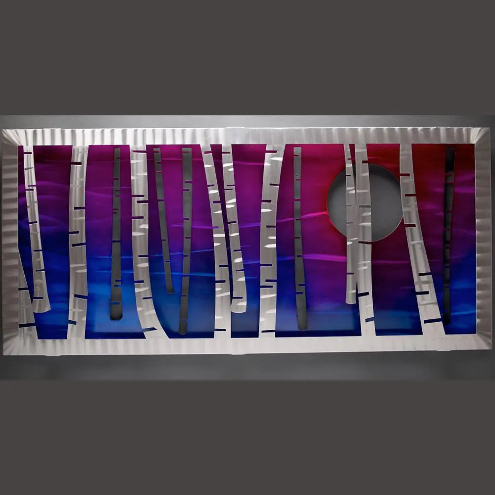 Serenity Wall Sculptures Hand Painted Brushed Aluminum Wall Sculptures, Metal Petal Art by Sondra Gerber Metal Petal Art