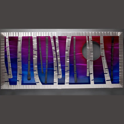Serenity Wall Sculptures Hand Painted Brushed Aluminum Wall Sculptures, Metal Petal Art by Sondra Gerber Metal Petal Art