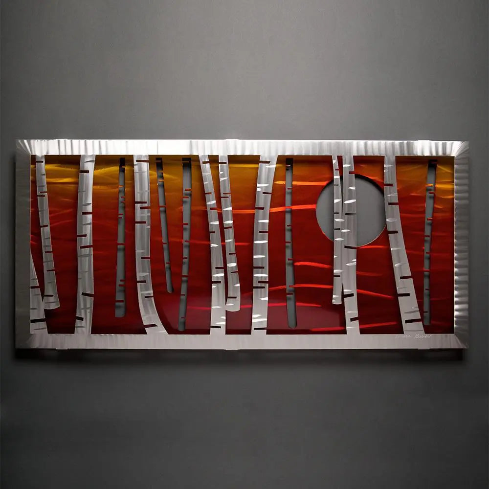 Serenity Wall Sculptures Hand Painted Brushed Aluminum Wall Sculptures, Metal Petal Art by Sondra Gerber Metal Petal Art