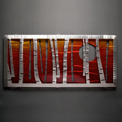 Serenity Wall Sculptures Hand Painted Brushed Aluminum Wall Sculptures, Metal Petal Art by Sondra Gerber Metal Petal Art