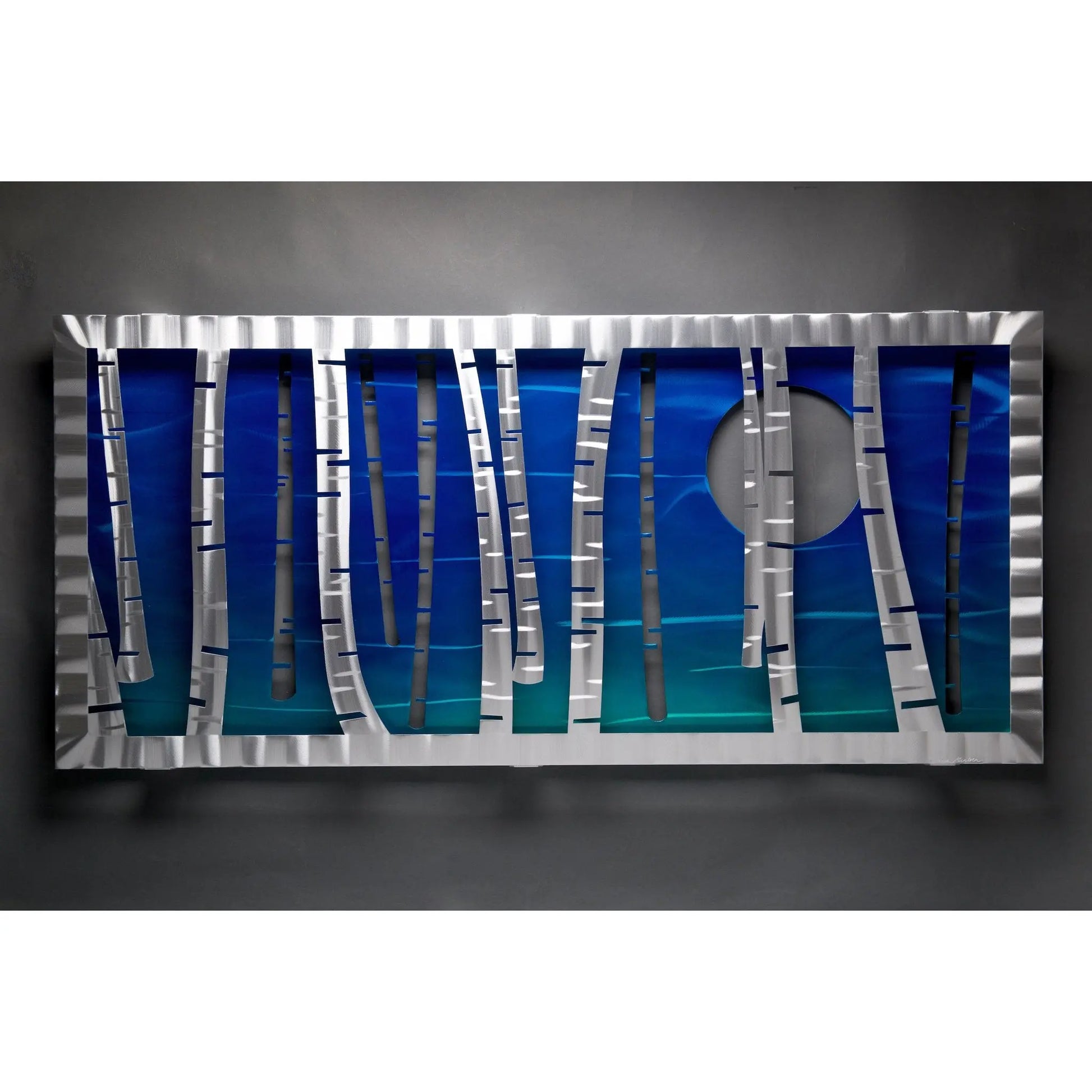 Serenity Wall Sculptures Hand Painted Brushed Aluminum Wall Sculptures, Metal Petal Art by Sondra Gerber Metal Petal Art