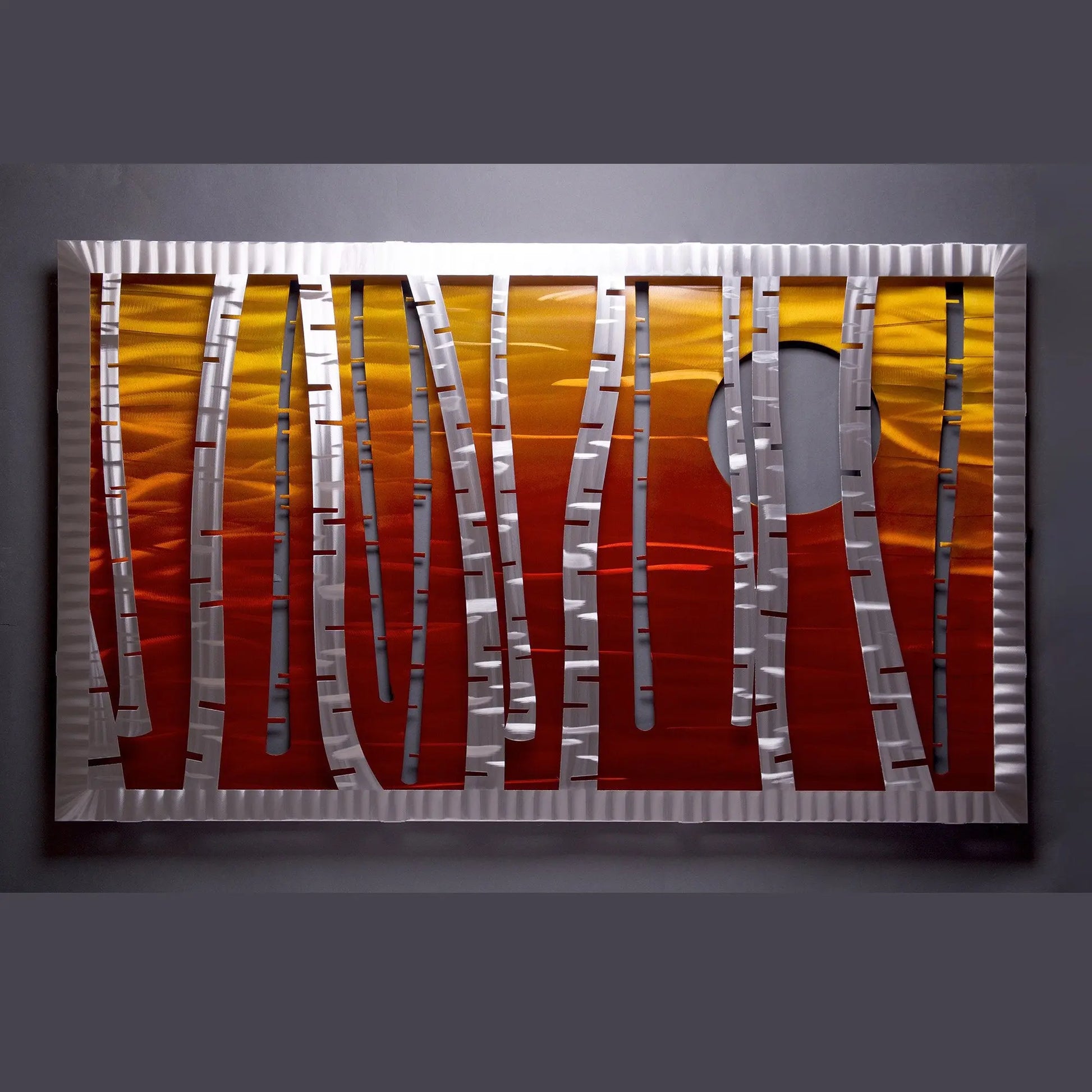 Serenity Wall Sculptures Hand Painted Brushed Aluminum Wall Sculptures, Metal Petal Art by Sondra Gerber Metal Petal Art
