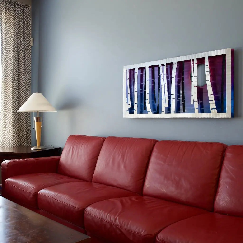 Serenity Wall Sculptures Hand Painted Brushed Aluminum Wall Sculptures, Metal Petal Art by Sondra Gerber Metal Petal Art