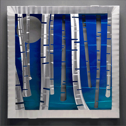 Serenity Wall Sculptures Hand Painted Brushed Aluminum Wall Sculptures Metal Petal Art