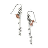 Metallic Evolution Berry Stainless Steel and Semi Precious Stone Earrings Artisan Crafted Jewelry
