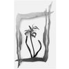 Metallic Evolution Iris Steel Wall Frame Artisan Crafted Sculptural Wall Art