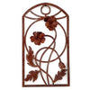 Metallic Evolution Outdoor Indoor Arch Poppy Panel Artisan Crafted Sculptural Wall Art