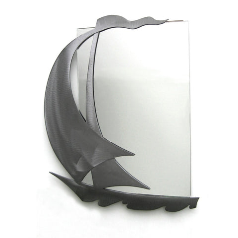 Metallic Evolution Sail Mirror MSL-523, Artistic Artisan Designer Mirrors