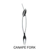 Metallic Evolution Stainless Steel Kitchen and Serving Utensils Set Appetizer Fork Canape Fork Cocktail Fork Olive Spoon Pate Knife and Chutney Spoon Artisan Crafted Servingware