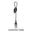 Metallic Evolution Stainless Steel Kitchen and Serving Utensils Set Appetizer Fork Canape Fork Cocktail Fork Olive Spoon Pate Knife and Chutney Spoon Artisan Crafted Servingware