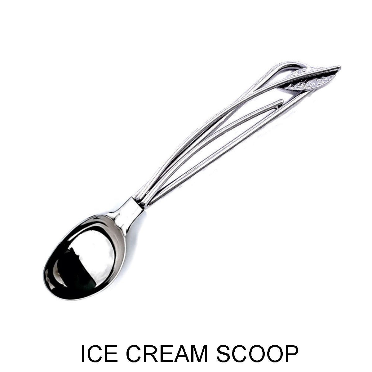 Ice Cream Scoop, Stainless Steel Ice Cream Scoop, Polished, 3