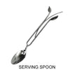 Metallic Evolution Stainless Steel Kitchen and Serving Utensils Set Pasta Claw and Serving Fork Serving Spoon Artisan Crafted Servingware