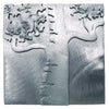 Metallic Evolution Steel Birch Tree Tile TLBT-66, Artistic Artisan Sculptural Metal Wall Art