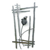 Metallic Evolution Steel Lily Wall Flower Sculpture WFL-830, Artistic Artisan Metal Wall Art