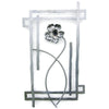 Metallic Evolution Steel Poppy Wall Flower Sculpture WFP-830, Artistic Artisan Metal Wall Art
