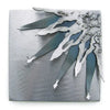 Metallic Evolution Steel Winter Tile TLWT-66, Artistic Artisan Sculptural Metal Wall Art