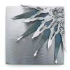 Metallic Evolution Steel Winter Tile TLWT-66, Artistic Artisan Sculptural Metal Wall Art