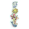 Mezuzahs, Seeka Animals Of Noah's Ark Mezuzah 1450806, Hand Painted, Stainless Steel, Austrian Crystal, Beads, Artistic Artisan Judaica