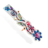 Mezuzahs, Seeka Flower Mezuzah 1450639, Hand Painted, Stainless Steel, Austrian Crystal, Beads, Artistic Artisan Judaica