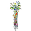 Mezuzahs, Seeka Tree of Life Mezuzah 1451408, Hand Painted, Stainless Steel, Austrian Crystal, Beads, Artistic Artisan Judaica