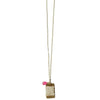 Michelle Pressler Jewelry Bars Necklace 4988 A with Pink Sapphire and Natural Zircon Artistic Artisan Designer Jewelry