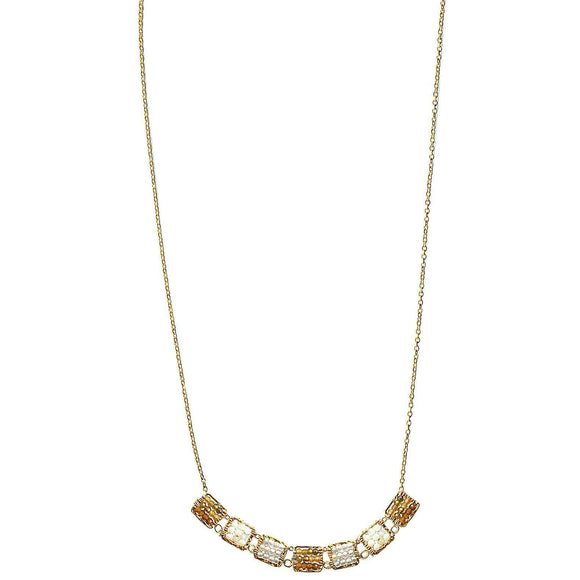 Michelle Pressler Jewelry Box Necklace 4440 8 with Gem Stones Artistic Artisan Designer Jewelry