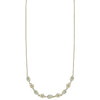 Michelle Pressler Jewelry Clovers Necklace 4713 with Australian Opal and Grey Moonstone Artistic Artisan Designer Jewelry