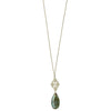 Michelle Pressler Jewelry Clovers Necklace 4721 with Australian Opal and Labradorite Artistic Artisan Designer Jewelry