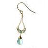Michelle Pressler Jewelry Earrings 4207 with Sapphire Opal and Chalcedony Artistic Artisan Crafted Jewelry