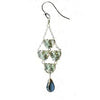 Michelle Pressler Jewelry Earrings 4629A with Sapphire Opal and London Blue Topaz Artistic Artisan Crafted Jewelry