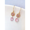 Michelle Pressler Earrings 4636 with Multi Colored Spinel and Pink Topaz Drops Artistic Artisan Designer Jewelry