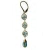 Michelle Pressler Jewelry Earrings 5061D with Sapphire Opal and Kyanite Artistic Artisan Crafted Jewelry