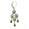 Michelle Pressler Jewelry Earrings 5062 with Australian Sapphire and Opal and Artistic Artisan Crafted Jewelry