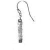 Michelle Pressler Jewelry Earrings D102 with Grey Diamonds Artistic Artisan Crafted Jewelry
