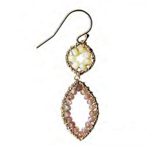 Michelle Pressler Jewelry Ethiopian Opal Chocolate Moonstone Earrings 4731A Artistic Artisan Designer Jewelry