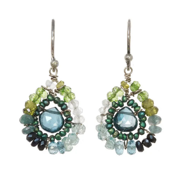 Michelle Pressler Jewelry Earrings London Topaz 2362, Artistic Artisan Designer Jewelry