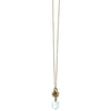 Michelle Pressler Jewelry Hexagon Necklace 4912 with Multicolored Tourmaline and Moonstone Artistic Artisan Designer Jewelry