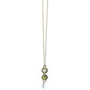 Michelle Pressler Jewelry Hexagon Necklace 4914 A with Australian Opal Lemon Chalcedony and Moonstone Artistic Artisan Designer Jewelry
