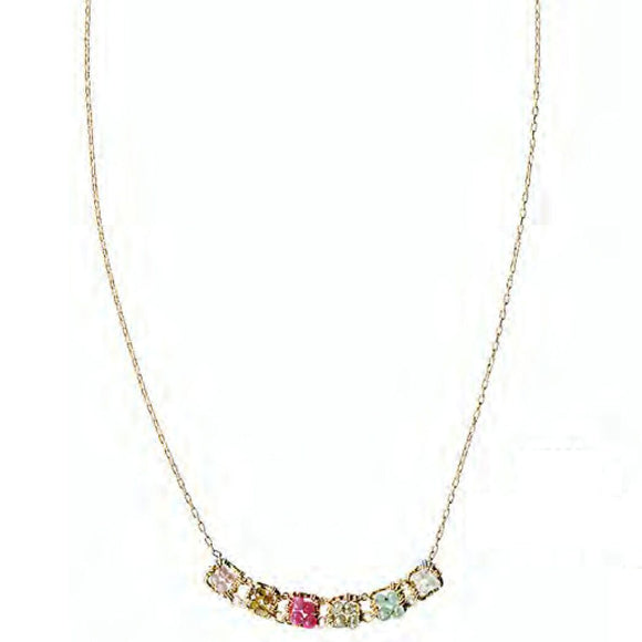 Michelle Pressler Jewelry Necklace 5140 with Mixed Gemstones Artistic Artisan Crafted Jewelry