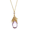 Michelle Pressler Jewelry Necklace Fringed Pink Amethyst 2509, Artistic Artisan Designer Jewelry