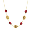 Michelle Pressler Jewelry Necklace Garnet 3098, Artistic Artisan Designer Jewelry
