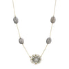 Michelle Pressler Jewelry Necklace Grey Moonstone 2518, Artistic Artisan Designer Jewelry