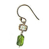 Michelle Pressler Jewelry Peridot Earrings 4675 A with Australian Opal Artistic Artisan Designer Jewelry