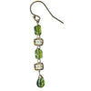 Michelle Pressler Jewelry Peridot Earrings 4679 A with Australian Opal Artistic Artisan Designer Jewelry