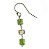 Michelle Pressler Jewelry Peridot Earrings 4680 A with Australian Opal Artistic Artisan Designer Jewelry